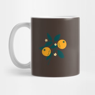 Orange Botanical Mug